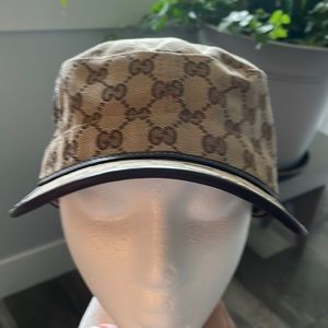 Rare Vintage Gucci Brown Military Hat